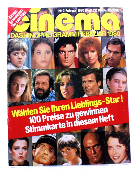 Cinema - Das Kinoprogramm Filmzeitschrift Magazin Nr. 21: Wählen Sie Ihren Lieblings-Star!